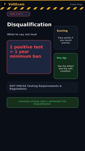 CDL Drug & Alcohol Testing — DOT Requirements & Disqualification #CDL #exam