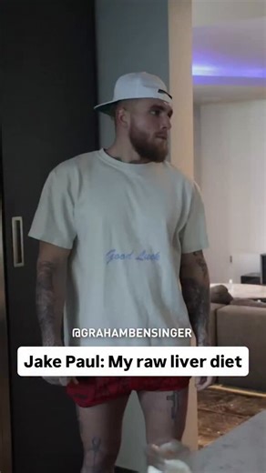 Jake Paul swears by salt water and raw liver for peak performance. #jakepaul #diet #interview | Graham Bensinger