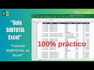 Cómo Usar la Función SUBTOTAL en Excel Guía Completa con Ejemplos Prácticos