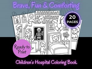 Children's Hospital Coloring Book: 20 Fun Pages (printable PDF Activity A4 Size) - Etsy UK