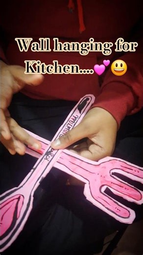 wall hanging making for mumma kitchen 💗#diy #shorts #wallhanging #trending #walldecor #craft 💗💗💗💗💗💗💗