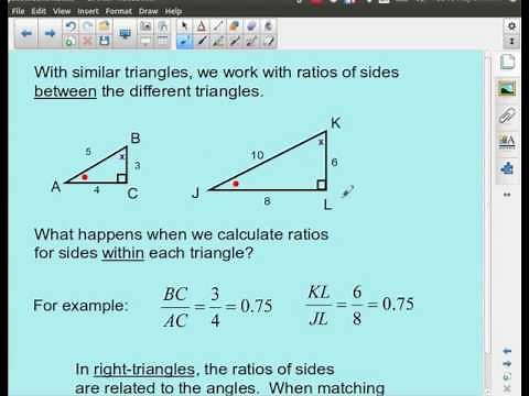 MPM2D - Trigonometry - Primary Trigonometric Ratios in Right Triangles