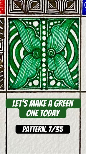 Stunning Zentangle Patterns | One Pattern a Day | Day 7 #zentanglepattern #pattern #shorts