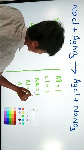 CBSE CLASS10#chemistry#chemical Equations and Reaction#balance the EQ.#NaCl+AgNO3 --AgCl+NaNO3