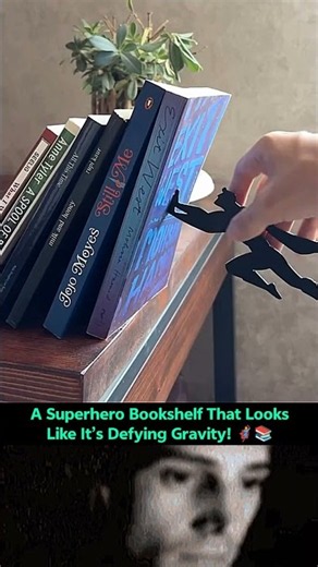 This Bookshelf Is Defying Gravity! 🤯📚 #shorts