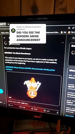 Replying to @official_heron64 Studio Eclypse Berserk Fan Animation #berserk #berserkanime #fananimation #guts #casca #berserkdad#fyp #fypシ #blowthisup #anime #manga