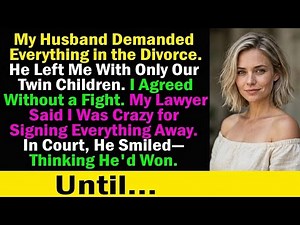 My Husband Took Everything in the Divorce—He Had No Idea What He'd Just Taken On...