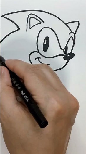How To Draw Sonic Easy Step By Step Tutorial | Sonic the Hedgehog