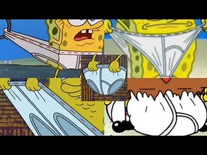 SpongeBob's underwear funny moments mega compilation 🧽🩲