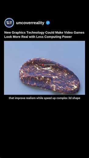 New Graphics Technology Could Make Video Games Look More Real With Less Power #games #tech #shorts