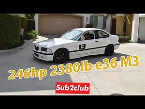 1999 BMW E36 M3 track car build interview