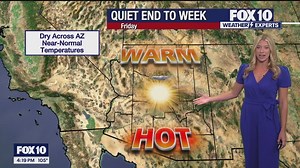 Arizona weather forecast: Temperatures climbing as rain chances disappear