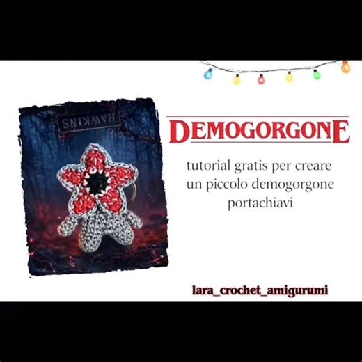 “Demogorgone” portachiavi amigurumi #freepattern