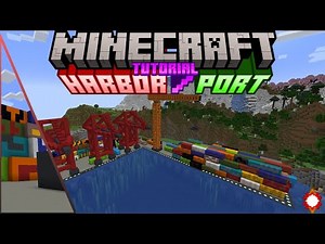 Minecraft How to Build an Industrial Port / Harbor / Dock -Tutorial-