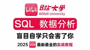 【B站大学】一个视频教会你SQL数据分析，别再盲目自学了，2025年最新的实战案例，手把手教会你数据分析，全程干货内容分享！