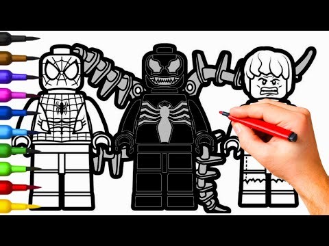 Let's Color LEGO Superheroes | LEGO Avengers Coloring Page