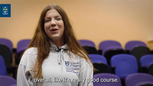 🎓 Meet Katie Bremner, a first-year Veterinary Biosciences student at the University of Glasgow, studying within our School of Biodiversity, One Health and Veterinary Medicine. In this video, Katie shares what she loves about the course, from the exciting opportunities available to the wide range of topics students explore, as well as the strong sense of community across campus 🐾🌍 Find out more about our Veterinary Biosciences degree 👉 https://www.gla.ac.uk/undergraduate/degrees/veterinarybio