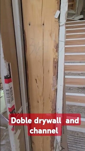 Resilient channel and doble drywall