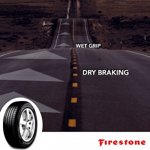 The Firestone Roadhawk tyre maintains its performance in: • Highways • Wet weather • Heavy traffic • Abrupt braking #BuiltToPerformLonger | Firestone SA