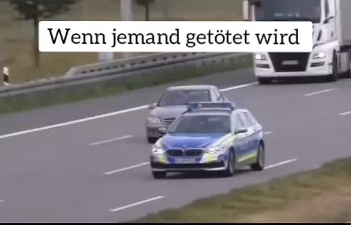 Police Convoy on Urban Highway: A Visual Overview