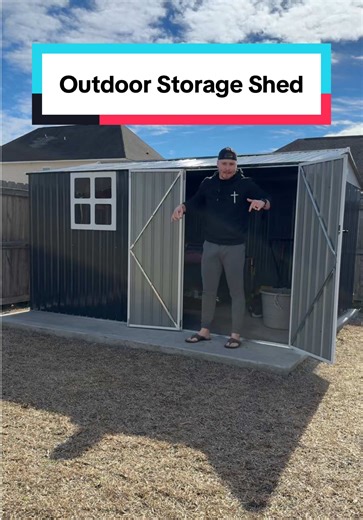 Reinforced Outdoor Storage Shed for Tools and More