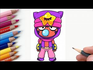 How to draw Brawl Stars - Sandy