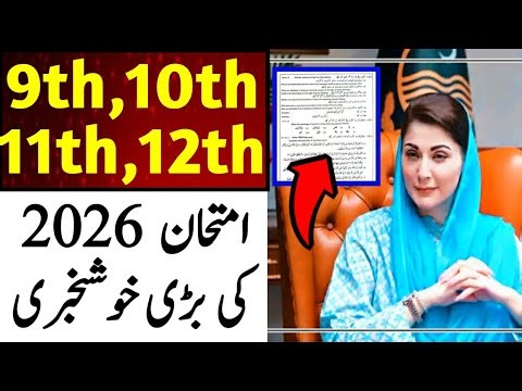 Big News! 9th, 10th, 11th, 12th Class Exams 2026 | Smart Syllabus Announced | Khan Teaching | 2026
