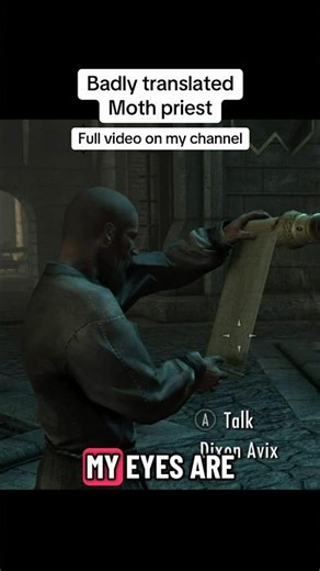 Badly translated Moth priest #skyrim #skyrimmods #skyeim#shorts