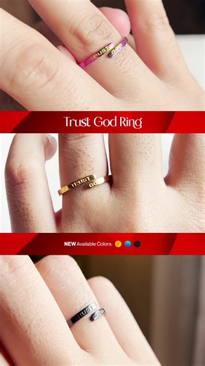 NEW BEGINNINGS AHEAD! Wear the #TrustGod Ring and start fresh with faith! Only ₱300 each. Get yours now at www.trustgodring.com | Trust God Ring