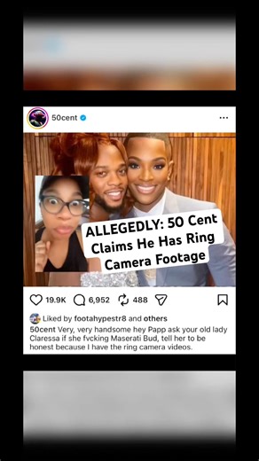 50 Cent Claims He Has Ring Camera RECEIPTS#trending #claressashields #papoose#shorts #50cent #messy