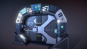 SCI-FI Door - Download Free 3D model by clearsky5201314
