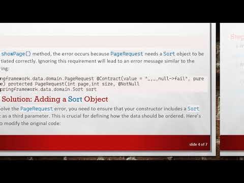 How to Fix the PageRequest Error in Spring Boot
