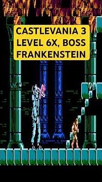 Castlevania 3 Dracula's Curse (NES 1990) - Level 6X, Boss Frankenstein #nes #retrogaming