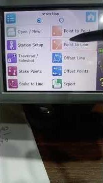 اسقاط نقطه على خط فى محطة الرصد Nikon xf windows م. محمد كامل 01000057622