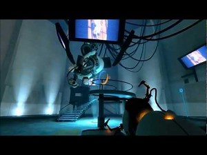 Portal 1 Walkthrough - Chamber 19.5 The Fight, Credits and CAKE!