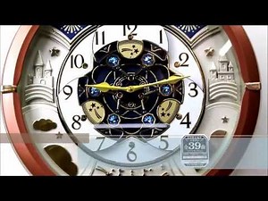 セイコー からくり時計 クオーツ掛け時計 RE601B イージーリスニング 世界の民謡 なつかしの愛唱歌 SEIKO Melodies In Motion Wall Clock Part3