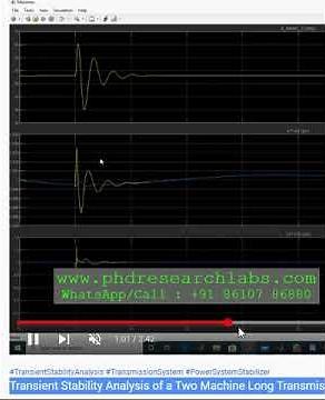 Transient Stability Analysis of a Two Machine Long Transmission System with Power System Stabilizer