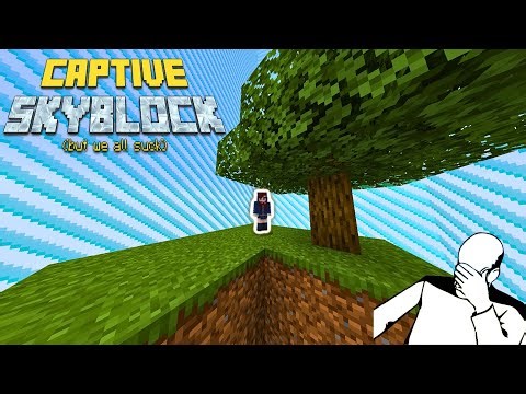 When stupid friends play Skyblock | Minecraft