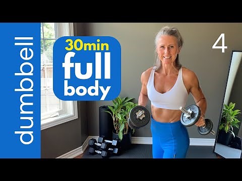 30-Minute FULL BODY DUMBBELL WORKOUT build muscle & burn calories at home!