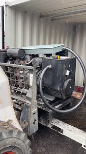 Phase 2 of our temporary power/office project! 💪 Set our genset in a standalone Seacan to build a movable power skid. This will serve our client in the construction of their new shop and so they can ship it around to work sites they are constructing at. #yyc #electrician #sparkylife⚡️ #calgary | Skywalker Electrical Systems LTD