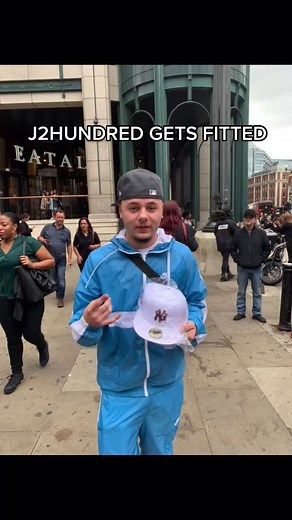 J2HUNDRED Gets Fitted with All White Yankees Fitted Cap