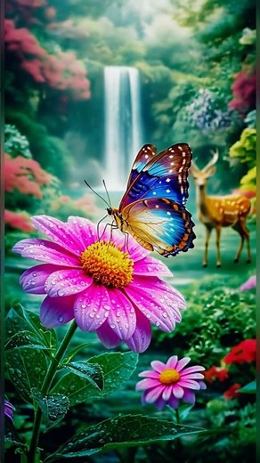 ✨ Beautiful Butterfly on Blooming Flower | Relaxing Nature Short in 8K HDR 🦋🌸