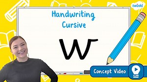 The Letter 'w' | Cursive Handwriting Concept Video