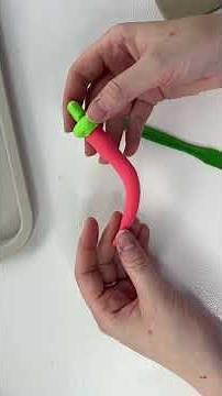 Овощи из воздушного пластилина своими руками#diy #творчество #pinterest #handmade