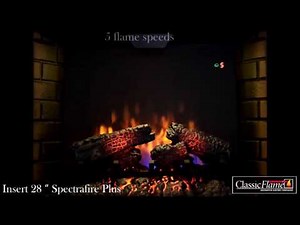 ClassicFlame 28” Infrared Spectrafire Plus Inset Electric Fire