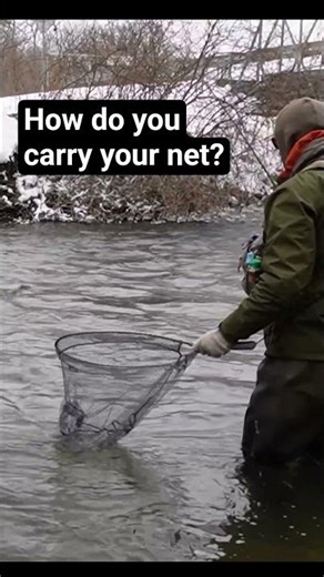 I connect to two different magnets on either side of my chestpack. #fishing #tips #flyfishing #fish