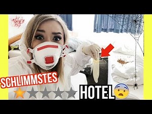 verbringe 24 STUNDEN im SCHLIMMSTEN HOTEL MEINER STADT - CHALLENGE
