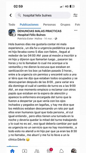 Hospital Feliz Buena Practicas: User Experience Review