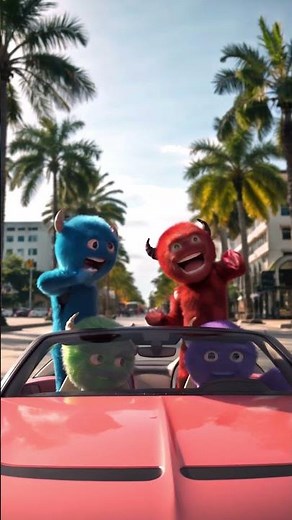 DAZ Render To AI Video - Muppets Driving Downtown Miami #3dart #aiart #daz3d #3danimation #dazstudio