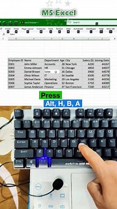 Make Table Borders in MS Excel with ONE Keyboard Shortcut #ExcelTips #KeyboardShortcuts #ExcelHacks #OfficeShortcuts #ProductivityTips #WorkSmarter #ExcelTricks You won’t believe how fast you can add clean borders to any Excel table using just a simple keyboard shortcut. In this quick Shorts tutorial, you’ll learn how to instantly apply borders without touching the mouse. Perfect when you’re working with large data and want things to look neat in seconds. ✔️ Great for students, teachers, and off